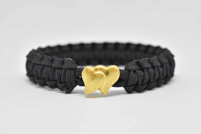 Double heart (Gold)